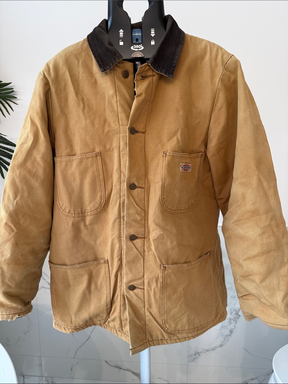 Vintage Dickies Blanket Lined Duck Canvas Chore Coat Barn Jacket L